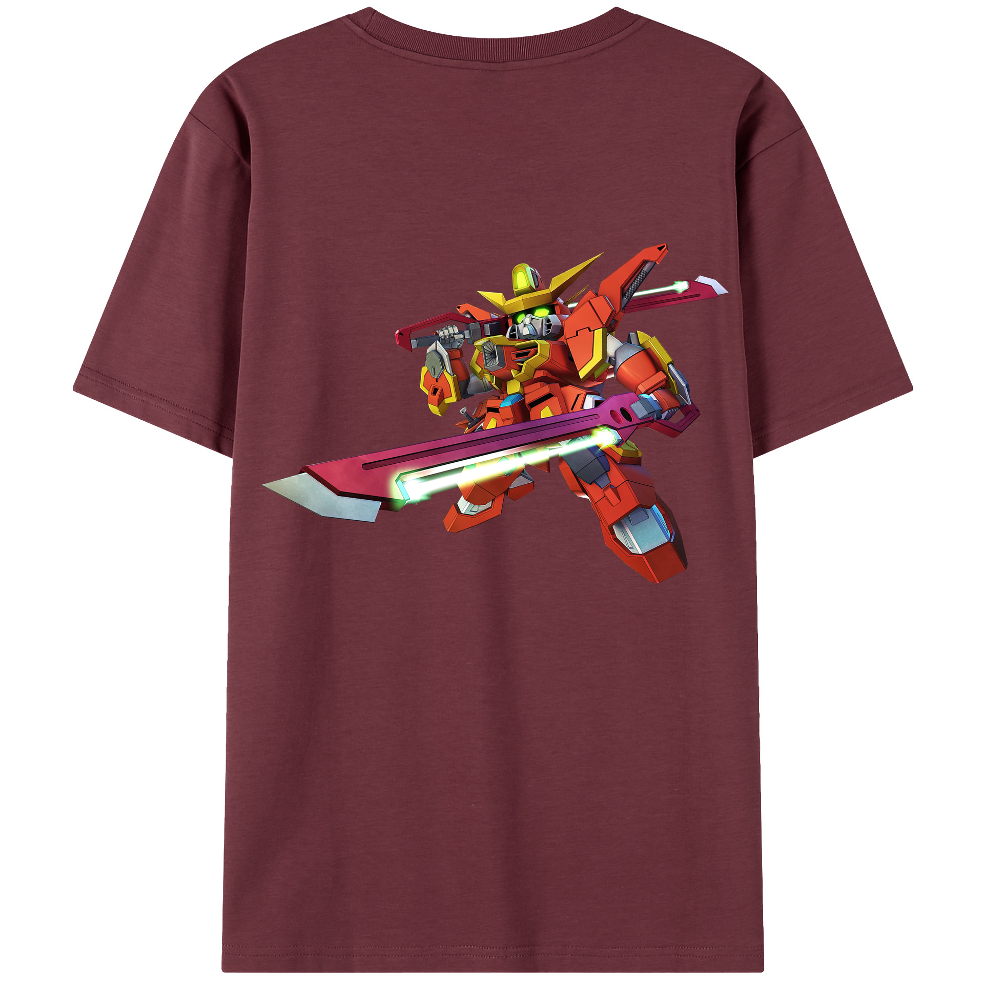 （画像用） 機動戦士ガンダム Mobile Suit Gundam 綿100％半袖Tシャツ（背面プリント）